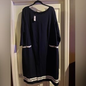 Talbots Blue knit dress